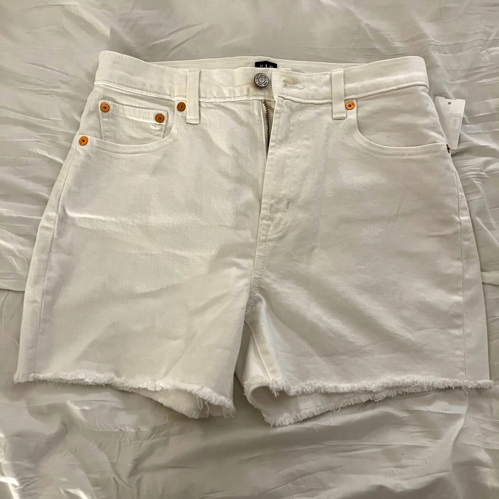 Gap white Jean shorts